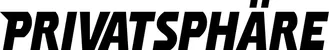 Produktbeispiel Schriftzug - Privatsphäre