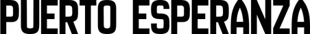 Produktbeispiel Schriftzug - Puerto Esperanza