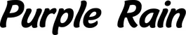 Produktbeispiel Schriftzug - Purple Rain
