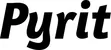 Produktbeispiel Schriftzug - Pyrit