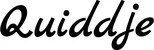 Produktbeispiel Schriftzug - Quiddje