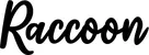 Produktbeispiel Schriftzug - Raccoon