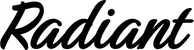 Produktbeispiel Schriftzug - Radiant