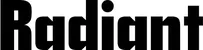 Produktbeispiel Schriftzug - Radiant