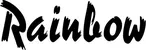 Produktbeispiel Schriftzug - Rainbow