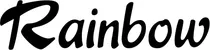 Produktbeispiel Schriftzug - Rainbow