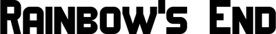 Produktbeispiel Schriftzug - Rainbow's End