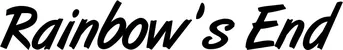 Produktbeispiel Schriftzug - Rainbow's End