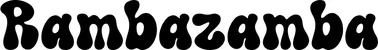 Produktbeispiel Schriftzug - Rambazamba