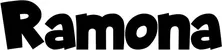 Produktbeispiel Schriftzug - Ramona