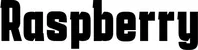 Produktbeispiel Schriftzug - Raspberry