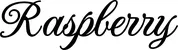 Produktbeispiel Schriftzug - Raspberry