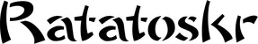 Produktbeispiel Schriftzug - Ratatoskr