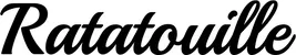 Produktbeispiel Schriftzug - Ratatouille