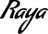 Produktbeispiel Schriftzug - Raya