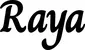 Produktbeispiel Schriftzug - Raya