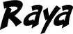 Produktbeispiel Schriftzug - Raya