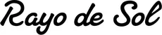 Produktbeispiel Schriftzug - Rayo de Sol