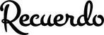 Produktbeispiel Schriftzug - Recuerdo