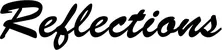 Produktbeispiel Schriftzug - Reflections