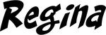 Produktbeispiel Schriftzug - Regina