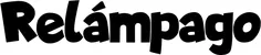 Produktbeispiel Schriftzug - Relámpago