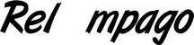 Produktbeispiel Schriftzug - Relámpago