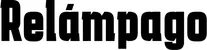 Produktbeispiel Schriftzug - Relámpago
