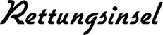 Produktbeispiel Schriftzug - Rettungsinsel