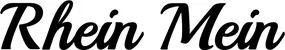 Produktbeispiel Schriftzug - Rhein Mein