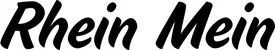 Produktbeispiel Schriftzug - Rhein Mein