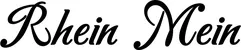 Produktbeispiel Schriftzug - Rhein Mein