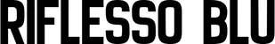 Produktbeispiel Schriftzug - Riflesso Blu