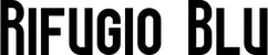 Produktbeispiel Schriftzug - Rifugio Blu