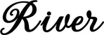 Produktbeispiel Schriftzug - River
