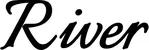 Produktbeispiel Schriftzug - River