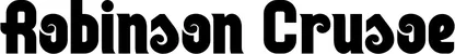 Produktbeispiel Schriftzug - Robinson Crusoe