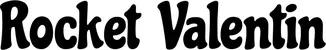 Produktbeispiel Schriftzug - Rocket Valentin