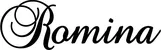 Produktbeispiel Schriftzug - Romina