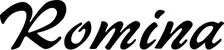 Produktbeispiel Schriftzug - Romina
