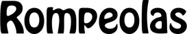 Produktbeispiel Schriftzug - Rompeolas