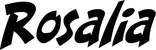 Produktbeispiel Schriftzug - Rosalia