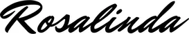 Produktbeispiel Schriftzug - Rosalinda