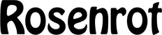 Produktbeispiel Schriftzug - Rosenrot