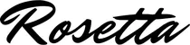 Produktbeispiel Schriftzug - Rosetta