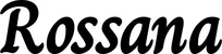 Produktbeispiel Schriftzug - Rossana