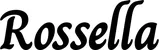 Produktbeispiel Schriftzug - Rossella