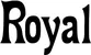 Produktbeispiel Schriftzug - Royal