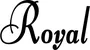 Produktbeispiel Schriftzug - Royal