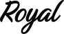 Produktbeispiel Schriftzug - Royal